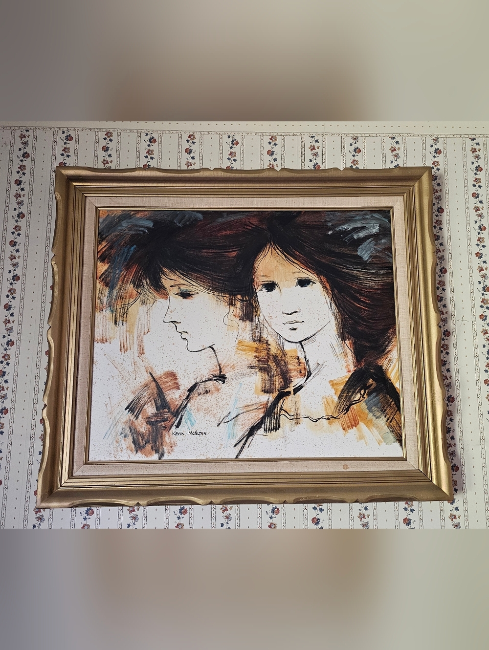 Kevin McAlpin Framed "Twins" Artwork